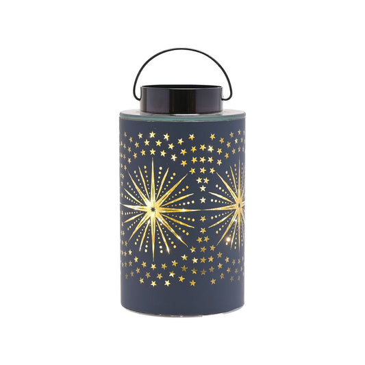 Christmas Celestial LED Lantern With Handle  A celestial LED lantern with handle by THE SEASONAL GIFT CO®.  This celestial lantern takes inspiration from the stars when displayed at Christmas time.