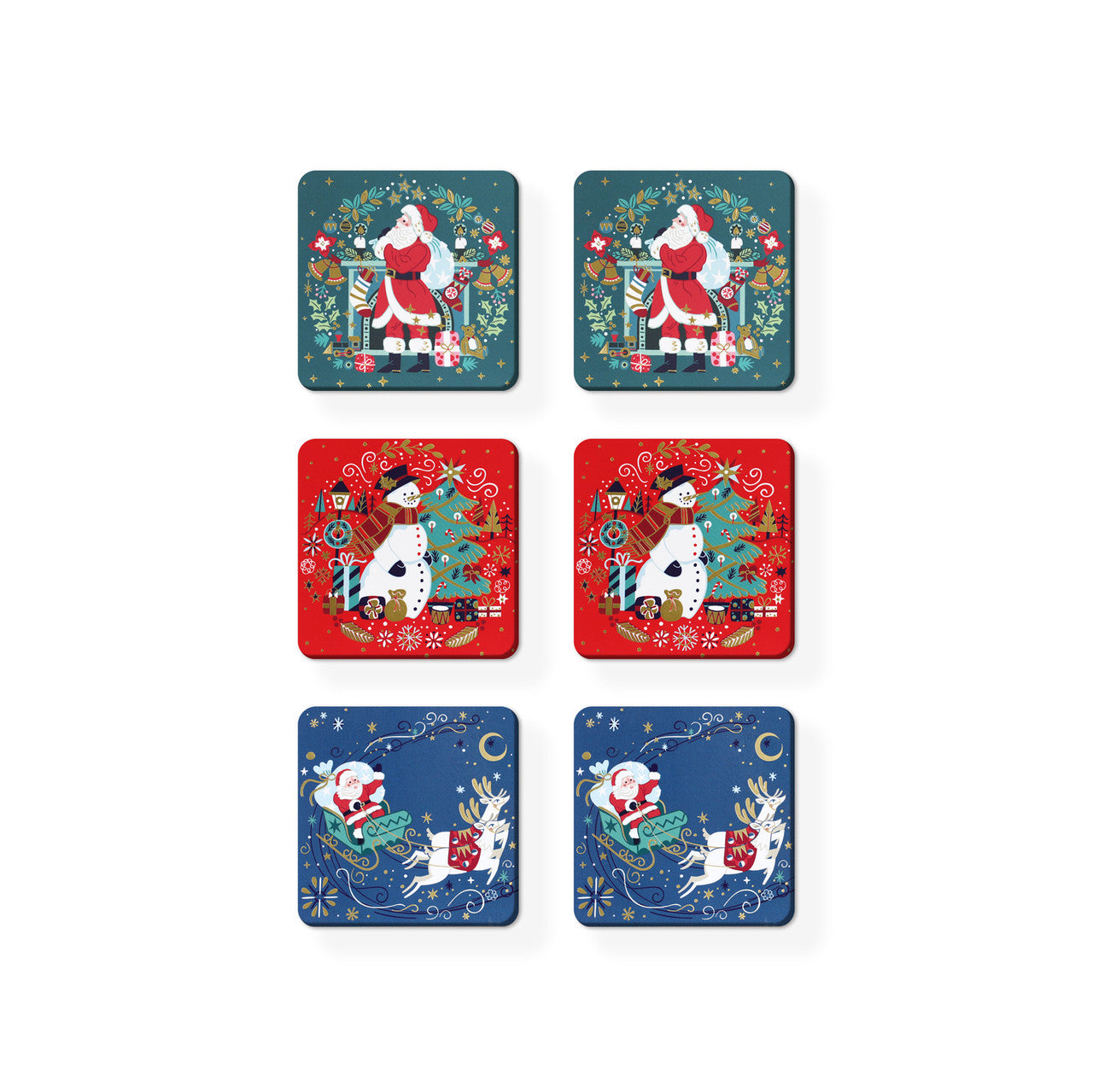 Tipperary Crystal Christmas Coasters Set of 6  Christmas Coasters - NEW 2022  We just Love Christmas! The festive season, the giving of gifts, creating memories and being together with family and loved ones. Have lots of fun with our lovingly designed and created Christmas decorations, each one has a magic sparkle of elf dust!