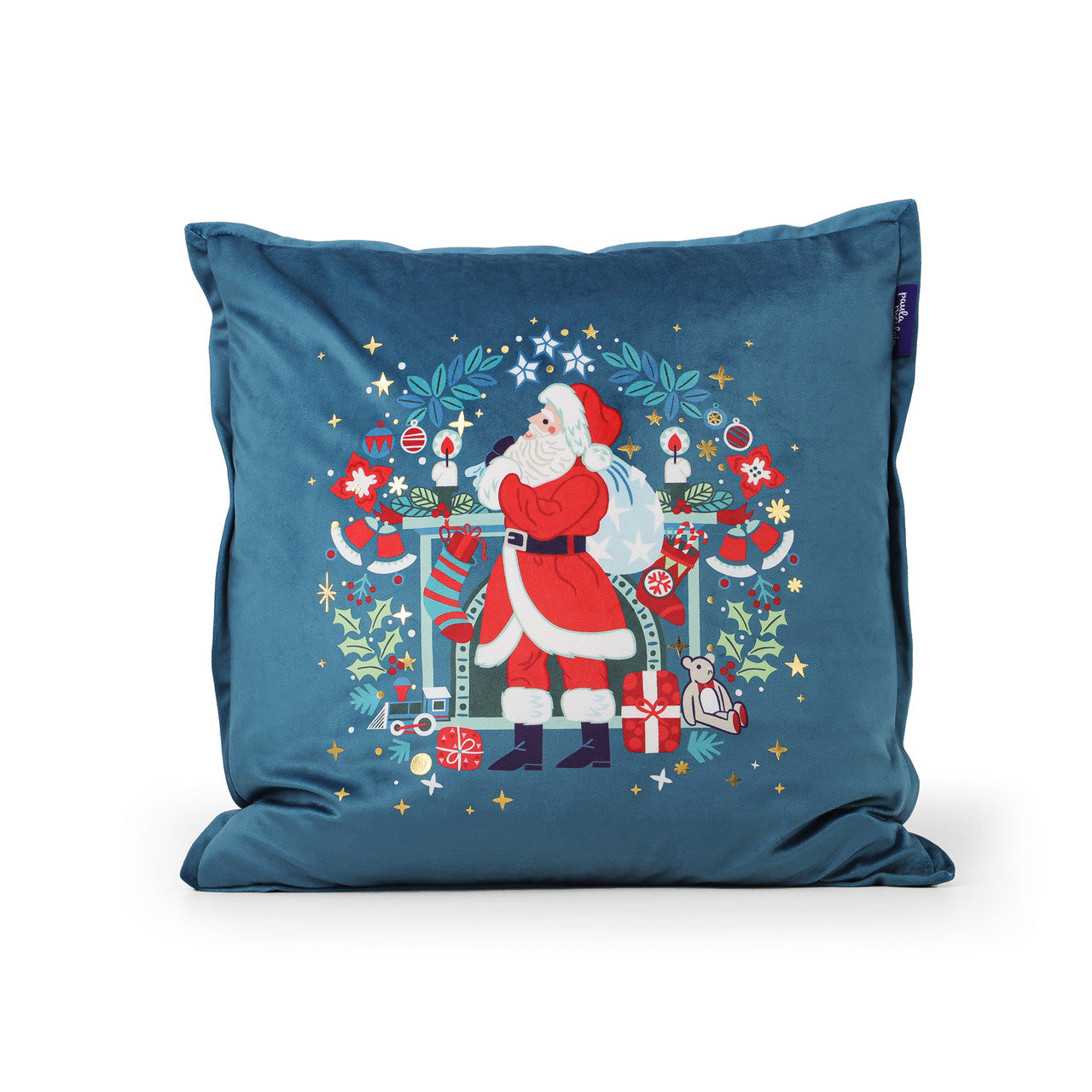Christmas Cushion - Santa with Sack - NEW 2022  Gather your loved ones for a holiday celebration to remember. We just Love Christmas! The festive season, the giving of gifts, creating memories and being together with family and loved ones. Have lots of fun with our lovingly designed and created Christmas decorations, each one has a magic sparkle of elf dust!