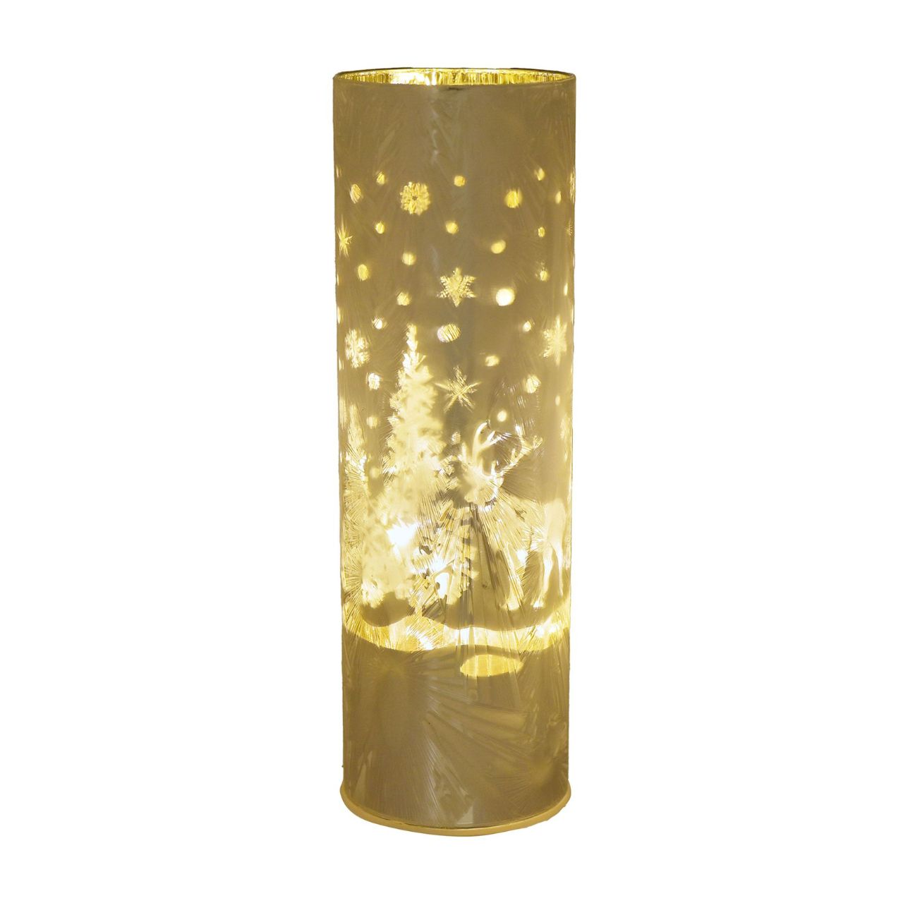 Christmas Frosted Haven Glass LED Tube Light Large  A large glass LED tube light.  This illuminating decoration is a delightful twist on the traditional this Christmas.