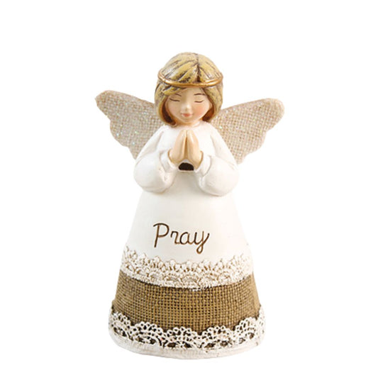 Christmas Message Angel - Pray White