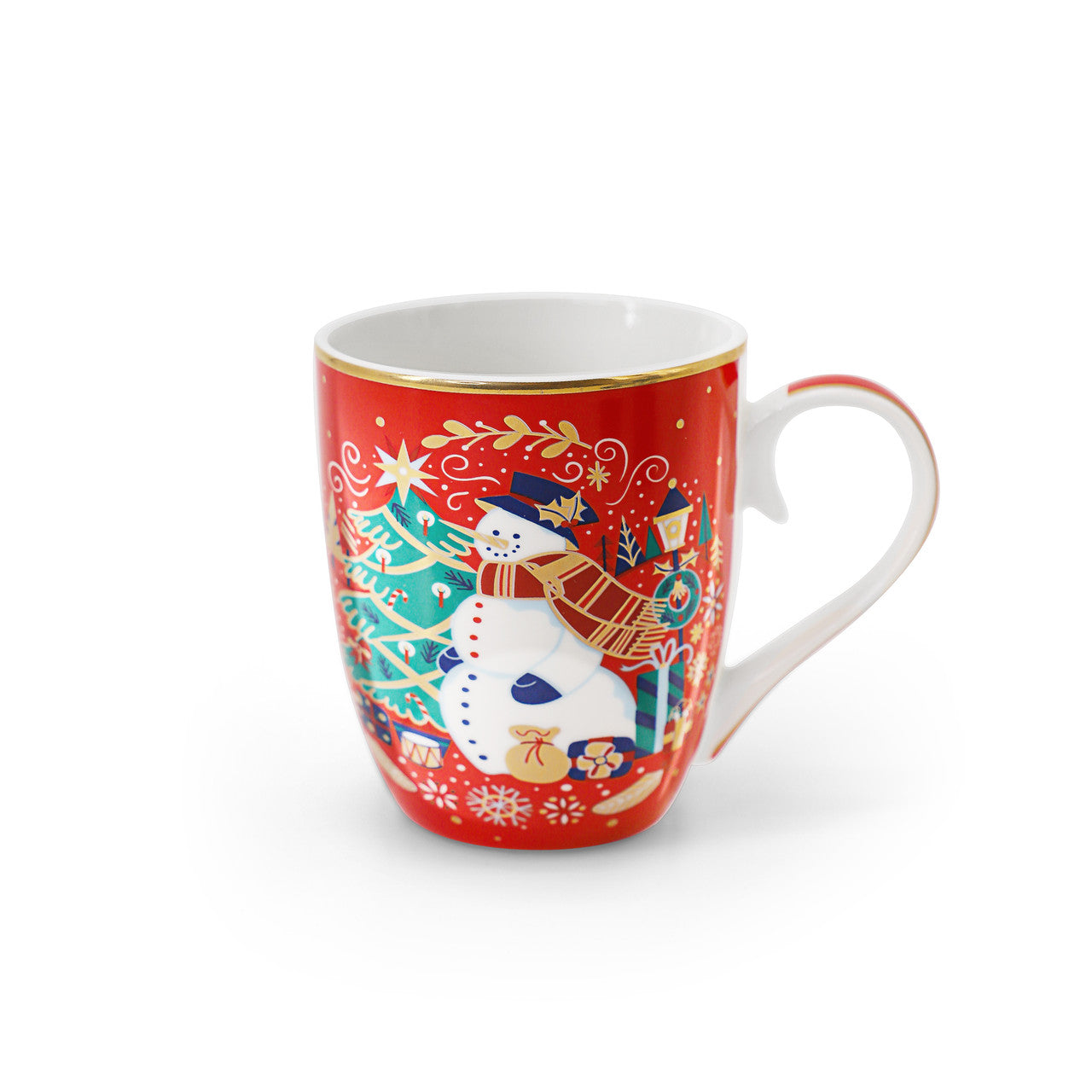 Tipperary Crystal Single Christmas Mug - Snowman - NEW 2022  Gather your loved ones for a holiday celebration to remember. Our Christmas Tableware is made to bring festive happiness to lunch, dinner and every meal in between. Tipperary wishes to make these moments even more magical.