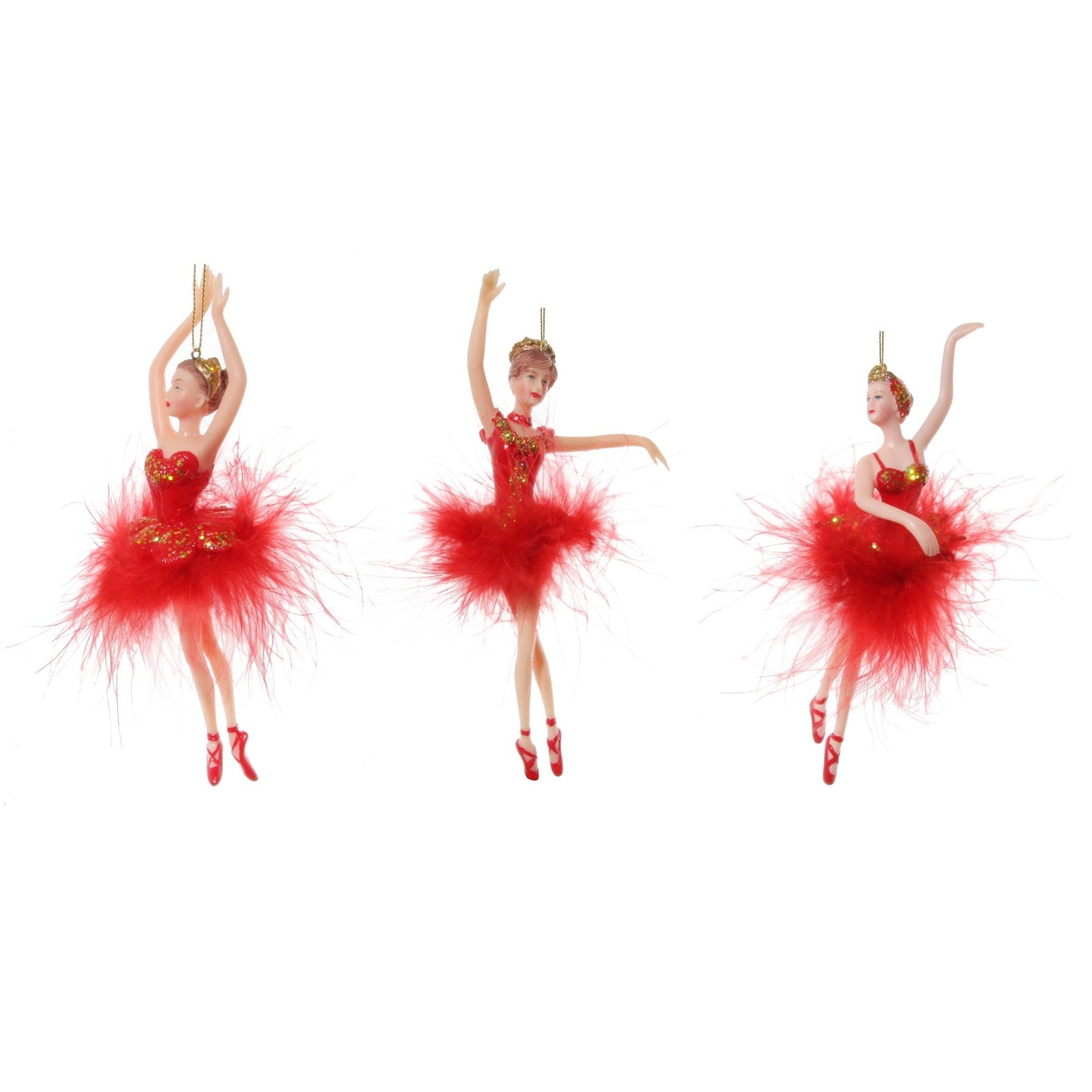 Ballerina Red Feather Tutu Christmas Hanging Ornament - Cou-De-Pied  Browse our beautiful range of luxury festive Christmas tree decorations, baubles & ornaments for your tree this christmas.