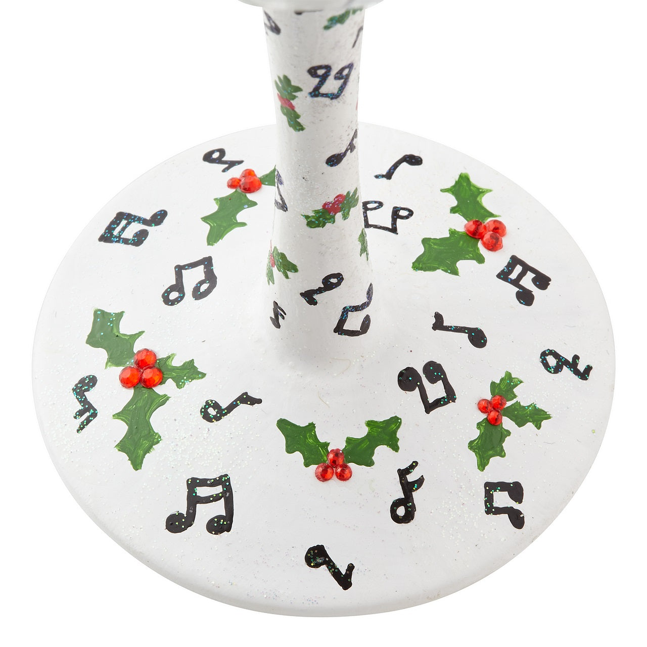 Lolita Singing in the Snow Wine Glass  Lolita glasses combine hand painted accents with sassy messages that help you celebrate any occasion in style. Arrives in a beautiful gift box with Lolita's signature painted under the base of the glass.