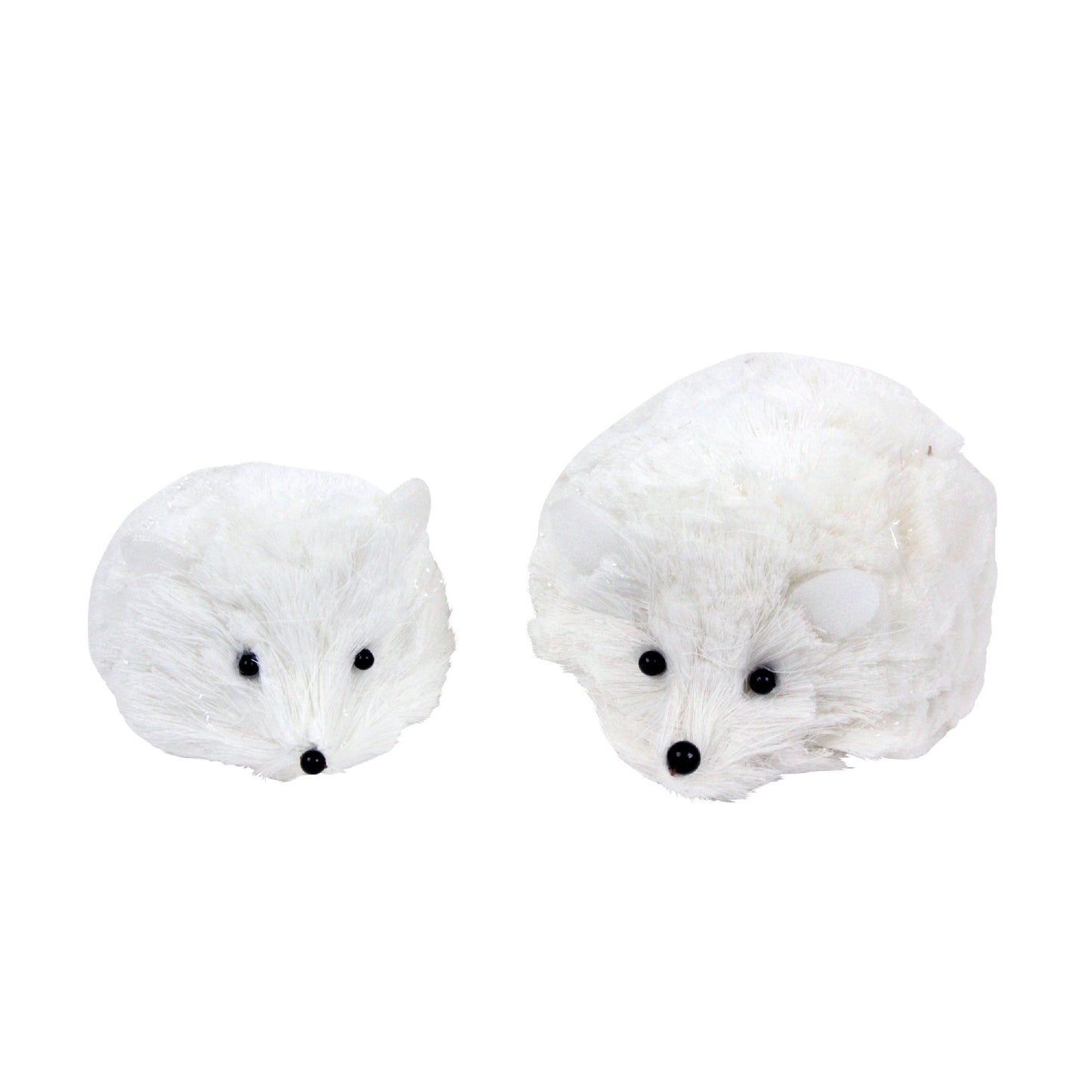 Gisela Graham Christmas White Bristle Hedgehogs Ornament Pair  Browse our beautiful range of luxury Christmas tree decorations, baubles & ornaments for your tree this Christmas.