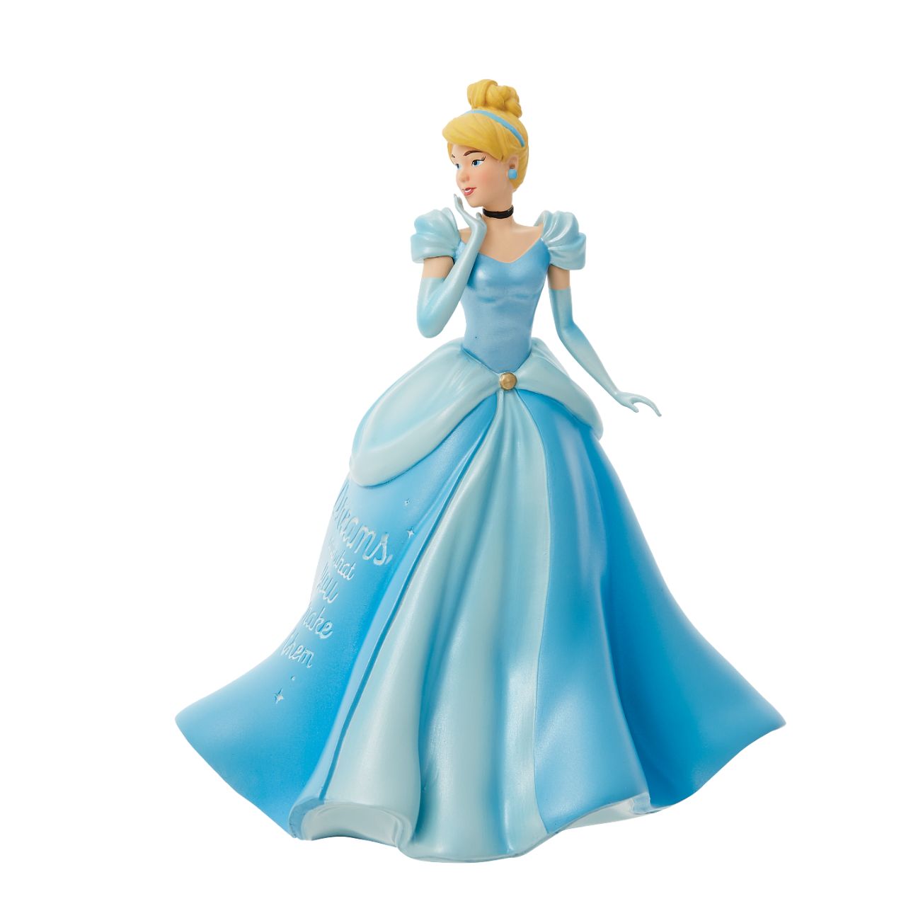 Disney Cinderella Princess Expression Figurine  Cinderella Princess Expression Figurine. Each piece is hand painted and slight colour variations are to be expected which makes each piece unique. Supplied in branded gift box. Not a toy or children's product. Intended for adults only.