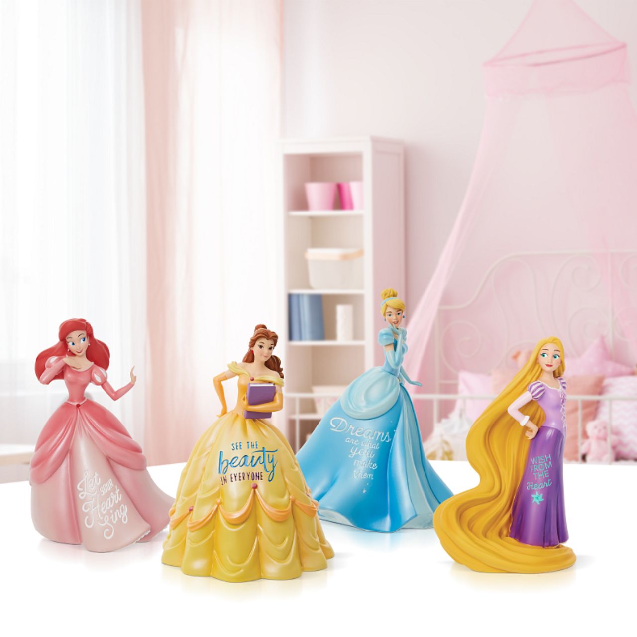 Disney Cinderella Princess Expression Figurine  Cinderella Princess Expression Figurine. Each piece is hand painted and slight colour variations are to be expected which makes each piece unique. Supplied in branded gift box. Not a toy or children's product. Intended for adults only.