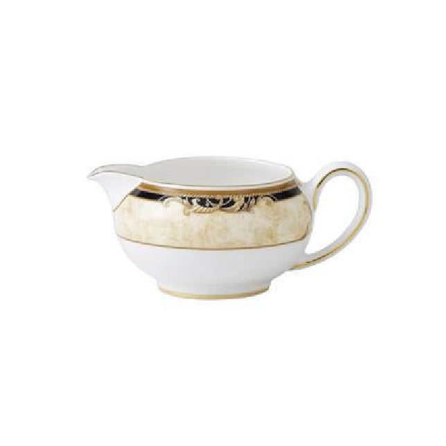 Cornucopia Milk / Cream Jug by Wedgwood  Wedgwood Cornucopia Cream Jug - Inspired by the mythical 'Horn of Plenty,' the Cornucopia collection is characterized by designs featuring legendary creatures like unicorns and satyrs.