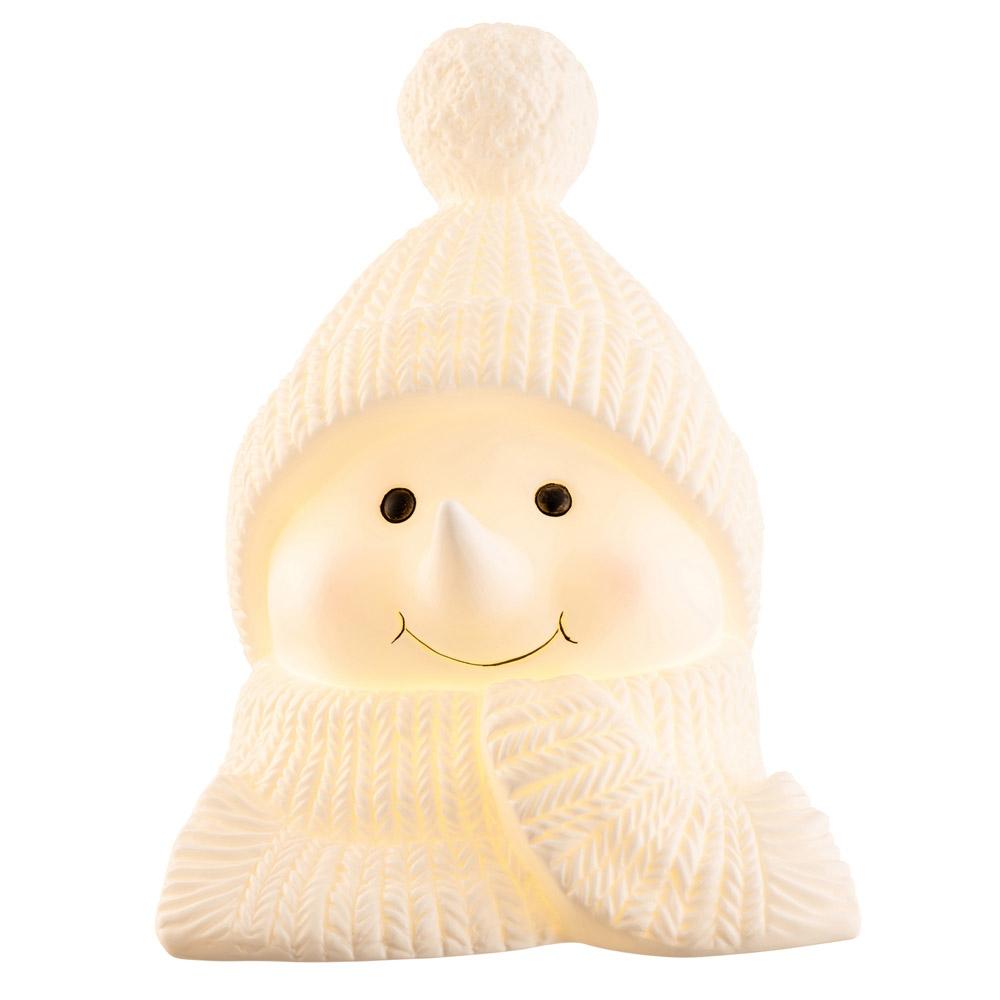 Belleek Living Cosy Snowman LED  This delightful Cosy Snowman LED creates soft mood lighting to ensure a relaxed and peaceful atmosphere. 