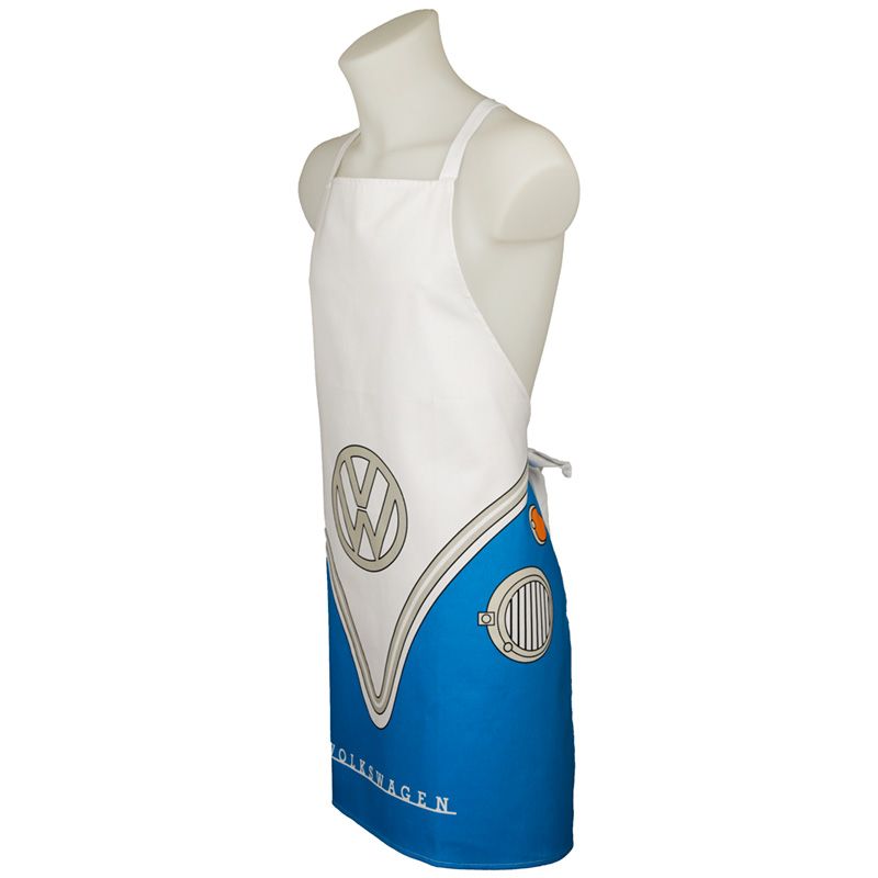 Cotton Apron - Volkswagen VW T1 Camper Bus Blue