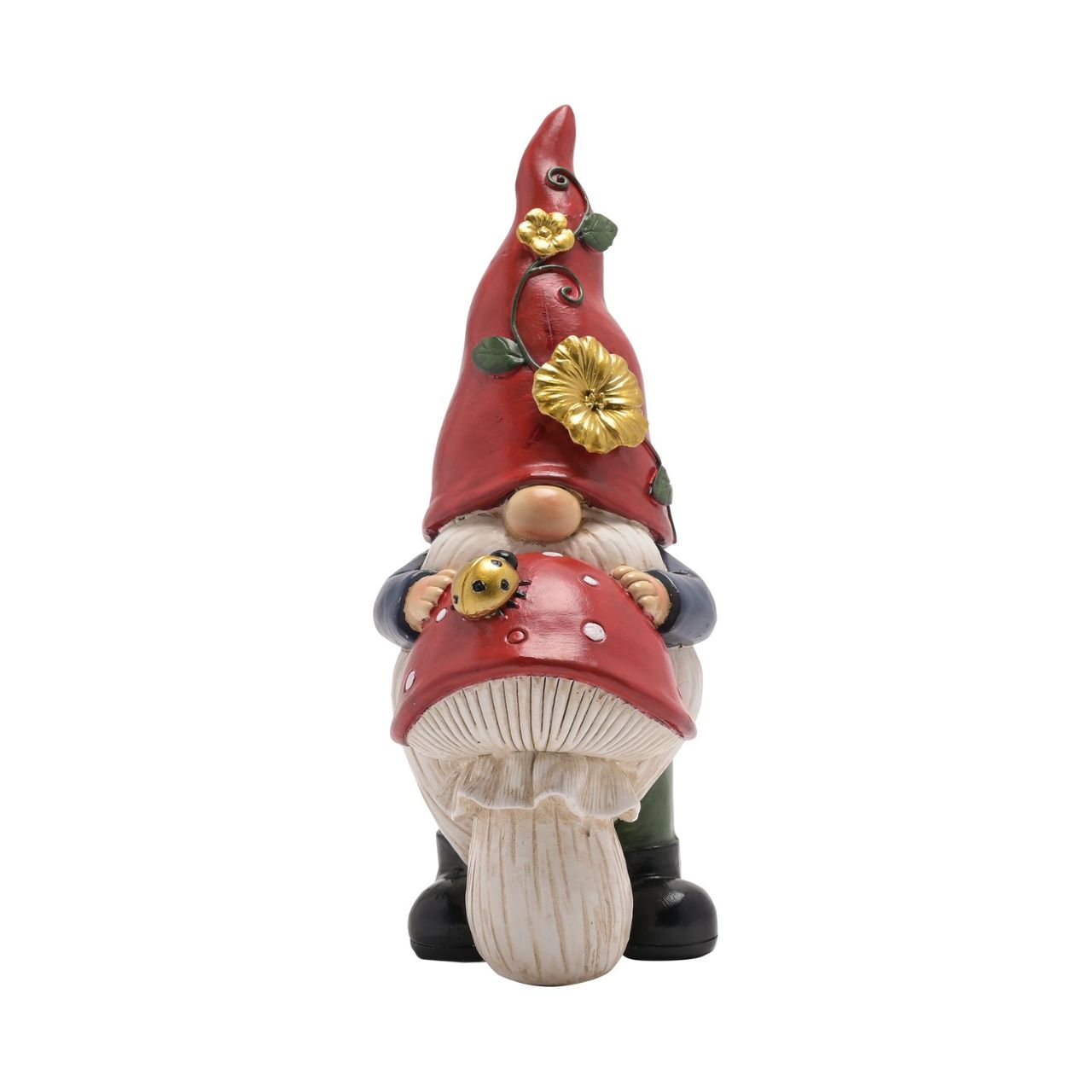 Country Living Gonk With Toadstool Figurine  A Gonk with Toadstool figurine by COUNTRY LIVING®.  This fun-filled decoration will raise smiles and add character to gardens.