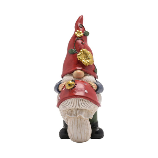 Country Living Gonk With Toadstool Figurine  A Gonk with Toadstool figurine by COUNTRY LIVING®.  This fun-filled decoration will raise smiles and add character to gardens.