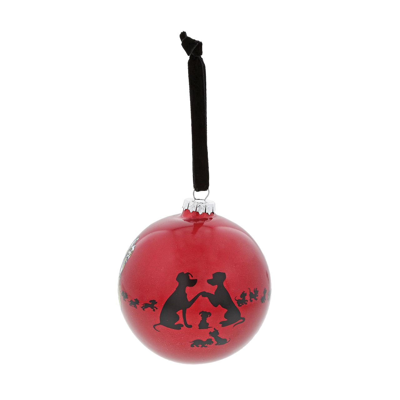 Disney Cruella De Vil Christmas Bauble One Classy Devil  The vibrant colours and villainous artwork create this wickedly eye-catching Cruella De Vil glass Bauble. This fabulous 101 Dalmatian keepsake would make a lovely unique gift for a friend, or a self-purchase to brighten up the home. Presented in a branded window box.