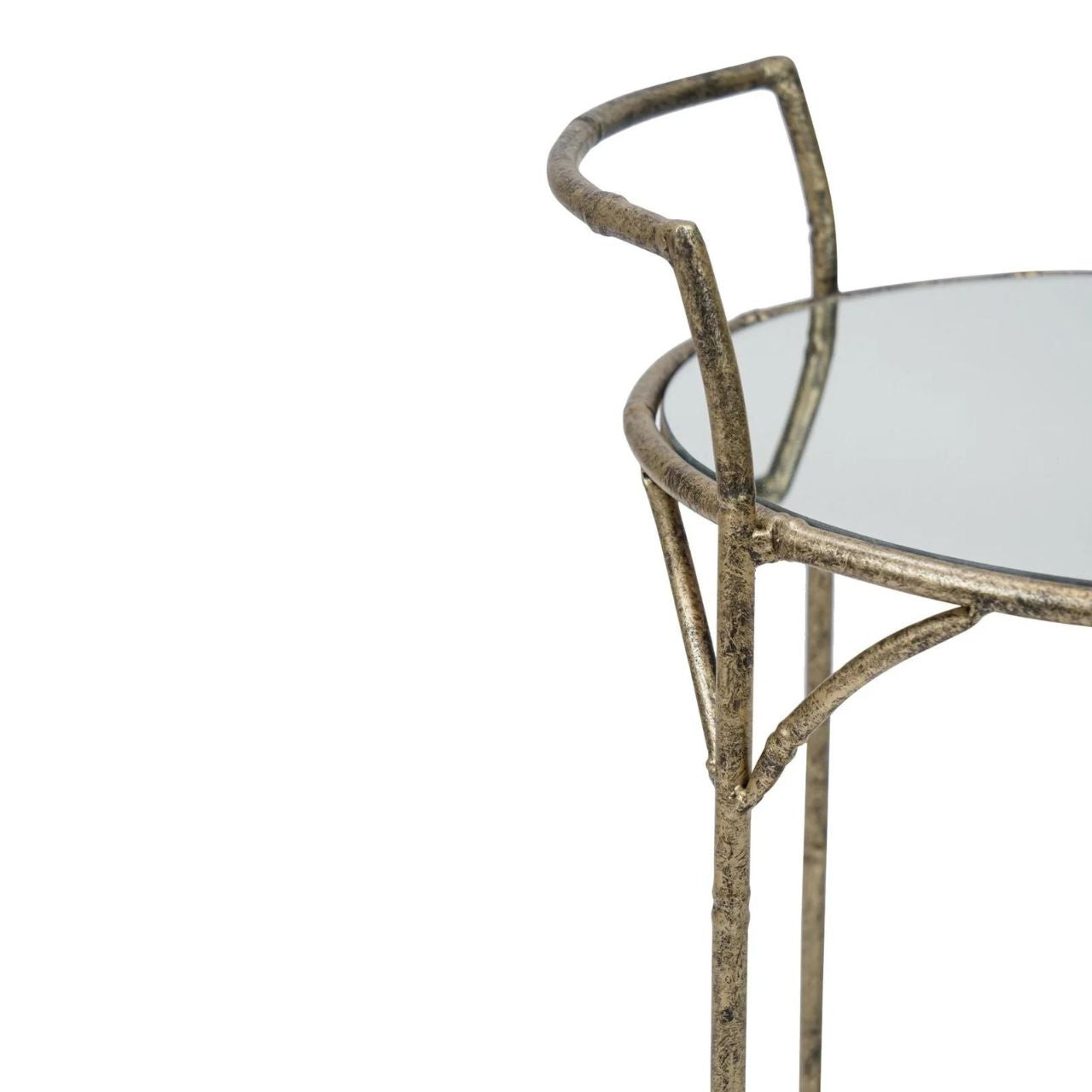 Danrich Drinks Trolley by Mindy Brownes  - Mindy Brownes Drinks Trolley - Sip Sip Hooray, - Introducing the Danrich drinks trolley for smaller spaces. - Make your dinner party one to remember and a service as easy as one-two-three! - Featuring one mirrored top and one mirrored bottom shelf.