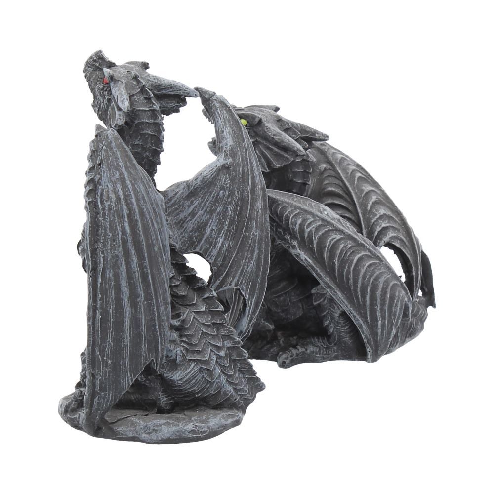 Nemesis Now Dark Fury Obsidian Dragon Figurines 
