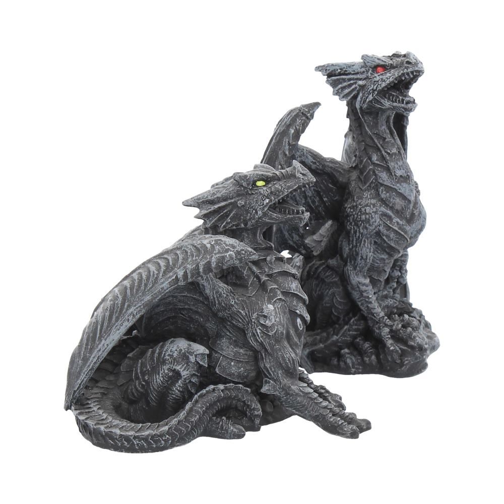 Dark Fury Obsidian Dragon Figurines