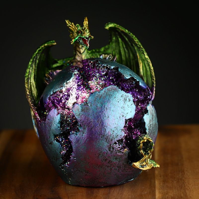 Dark Legends LED Geode Dragon Egg - Green