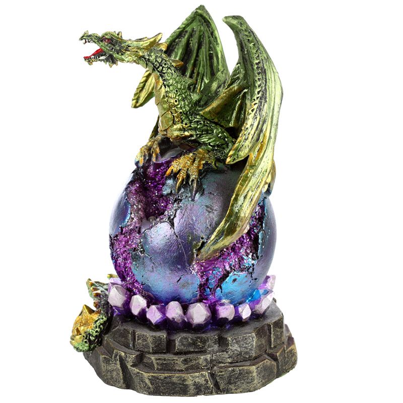 Dark Legends LED Geode Plinth Dragon Egg - Green