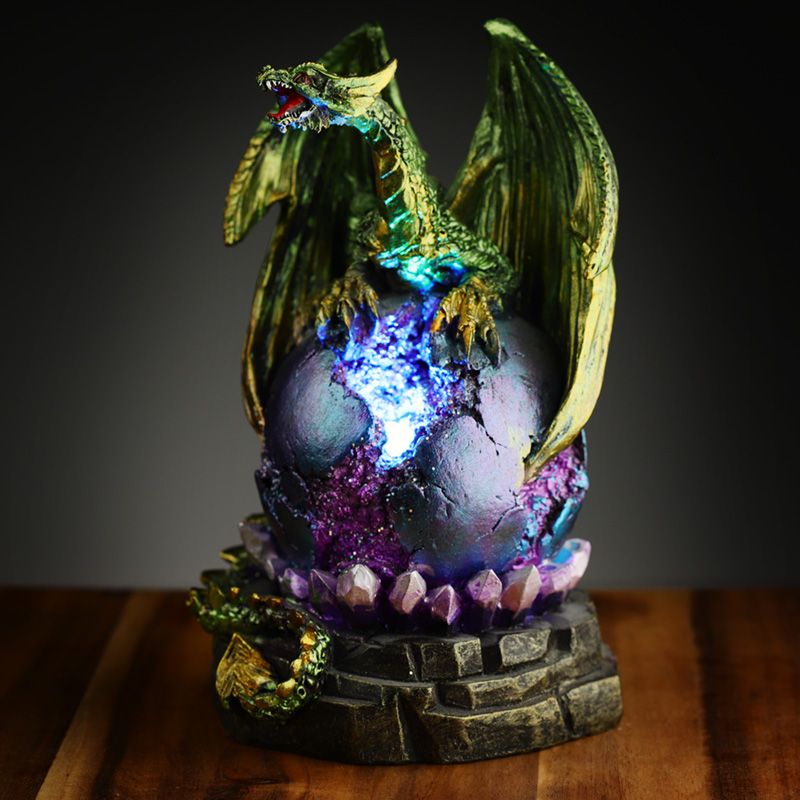 Dark Legends LED Geode Plinth Dragon Egg - Green