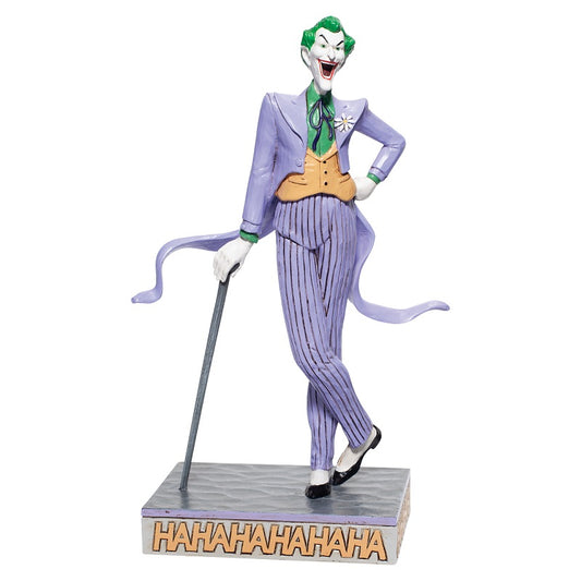 DC Comics By Jim Shore The Joker Figurine  With such popular characters such as Batman, Wonder Woman and Superman, the League remains an unstoppable force of justice that inspires millions across the generations. The Joker is quite possibly the most well known supervillain of all time.