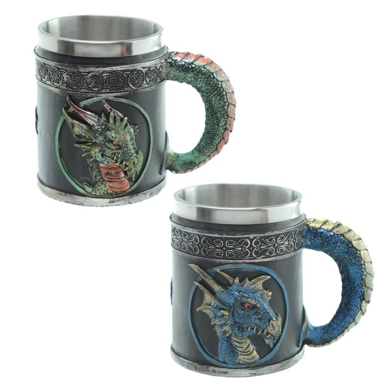 Decorative Dark Legends Dragon Tankard - Blue