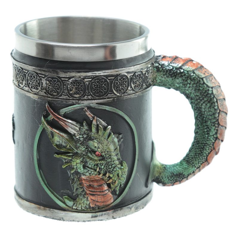 Decorative Dark Legends Dragon Tankard - Green