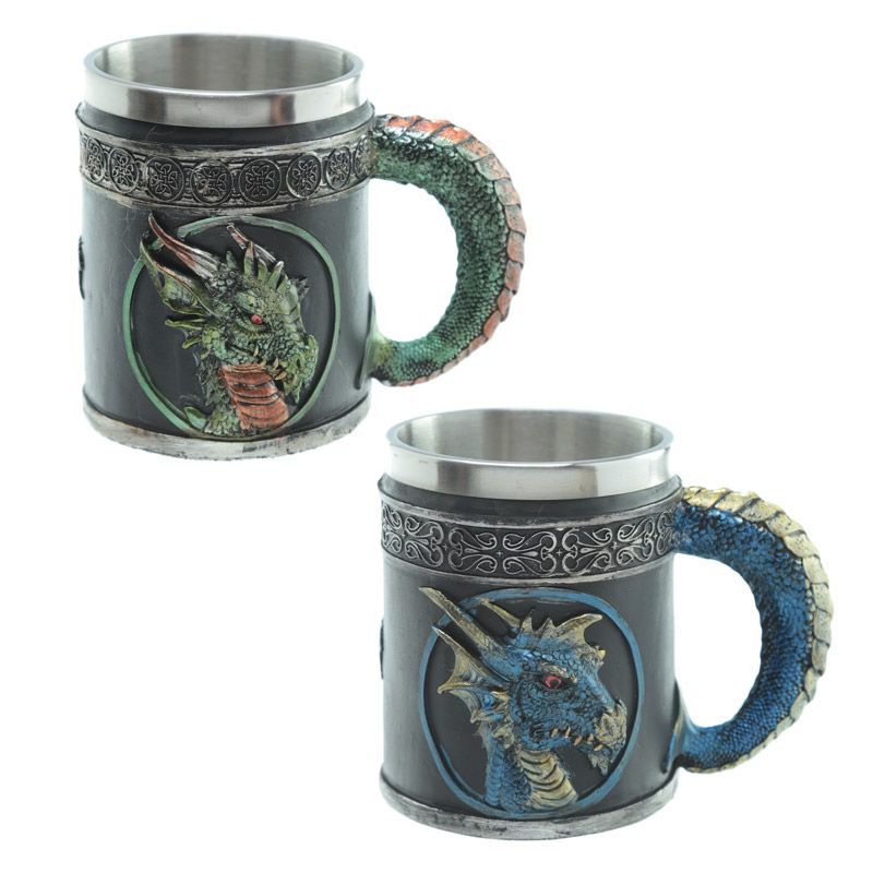 Decorative Dark Legends Dragon Tankard - Green