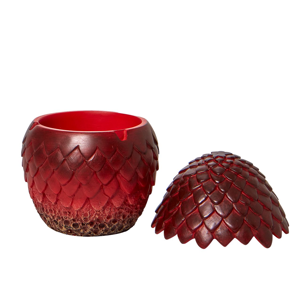 Department 56 Game of Thrones Dragon Egg Trinket Box  Drogon is the last known Dragon in existence and the personal mount of Daenerys. Known for his black and red scale he strikes a terrifying and imposing presence. But you can forget that he came from something so small as this egg.