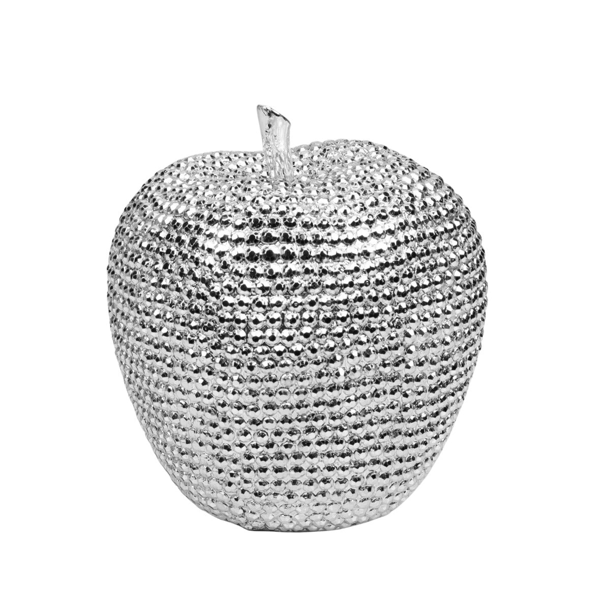 HESTIA® Diamante Apple Ornament  Bring a touch of glitz and glamour to the living space with this diamante look silver apple dinner ornament. From the Silver Luxe collection by HESTIA® - unparalleled glamour, style and elegance in contemporary home and gift.