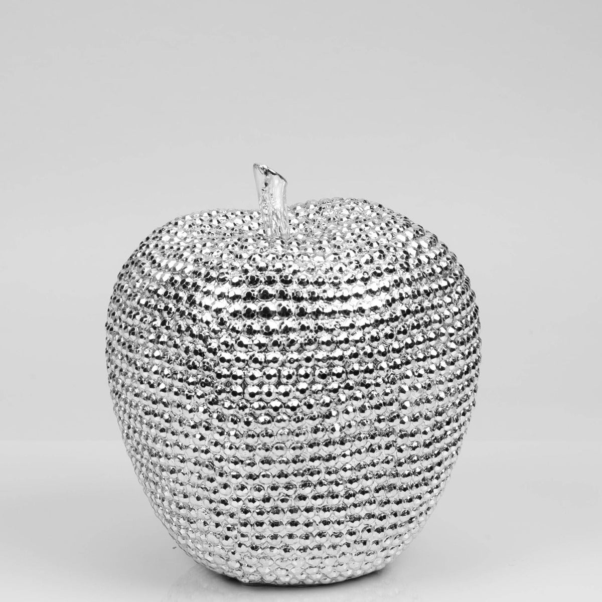 HESTIA® Diamante Apple Ornament  Bring a touch of glitz and glamour to the living space with this diamante look silver apple dinner ornament. From the Silver Luxe collection by HESTIA® - unparalleled glamour, style and elegance in contemporary home and gift.
