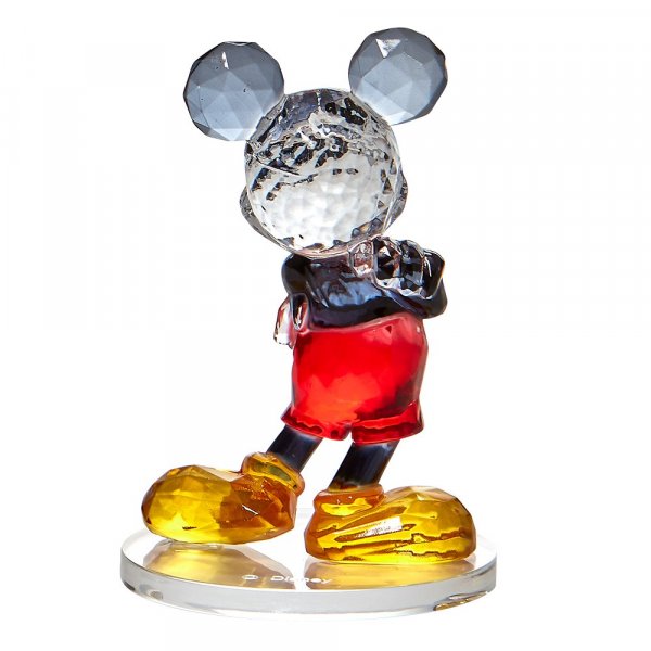 Disney Mickey Mouse Facets Figurine  This "gem cut" acrylic sculpture reflects Mickey Mouse's dazzlingly cheerful personality. Presented in a branded window gift box. Not a toy or childrens product. Intended for adults only.