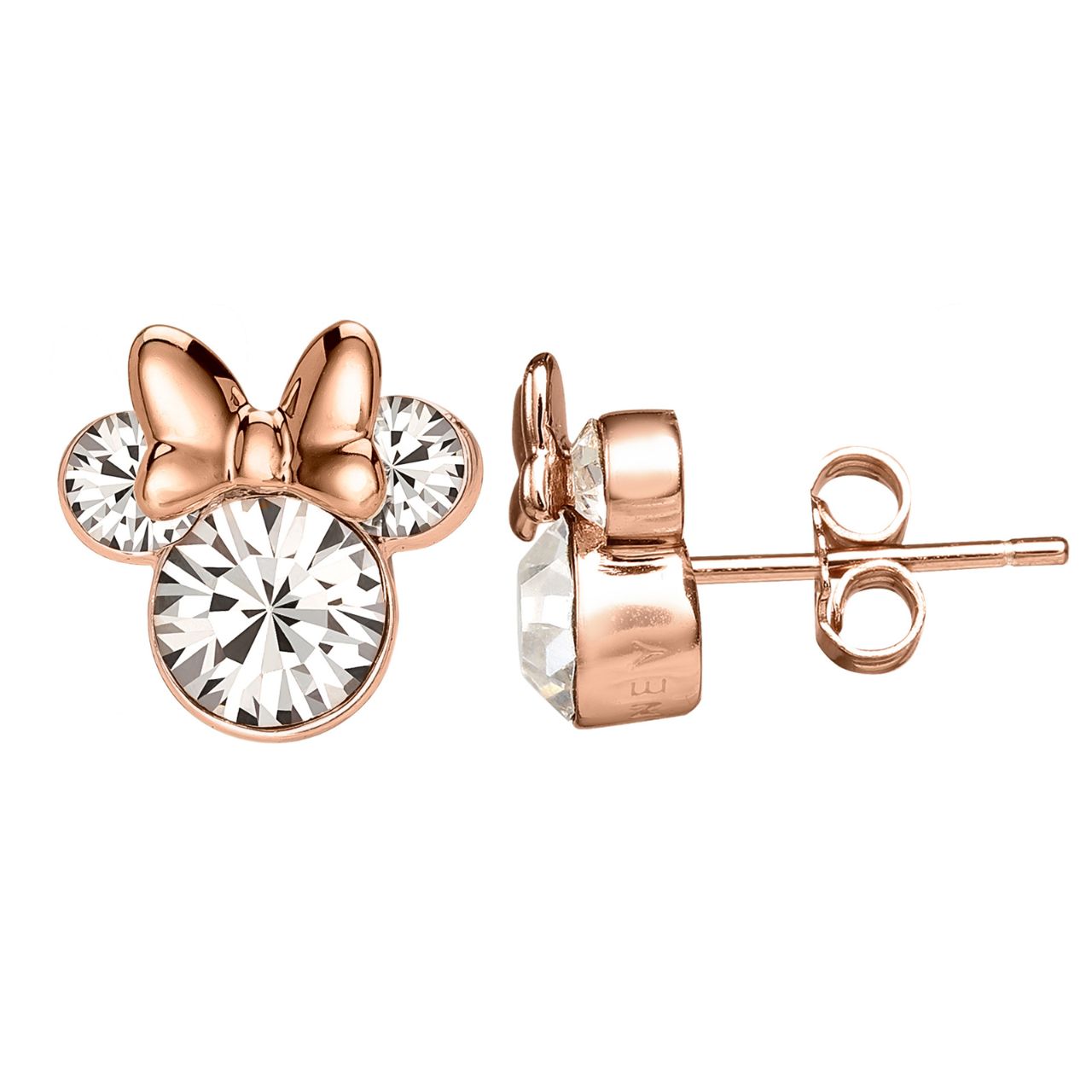 Disney Minnie Mouse Two-Tone Sterling Silver Earrings 