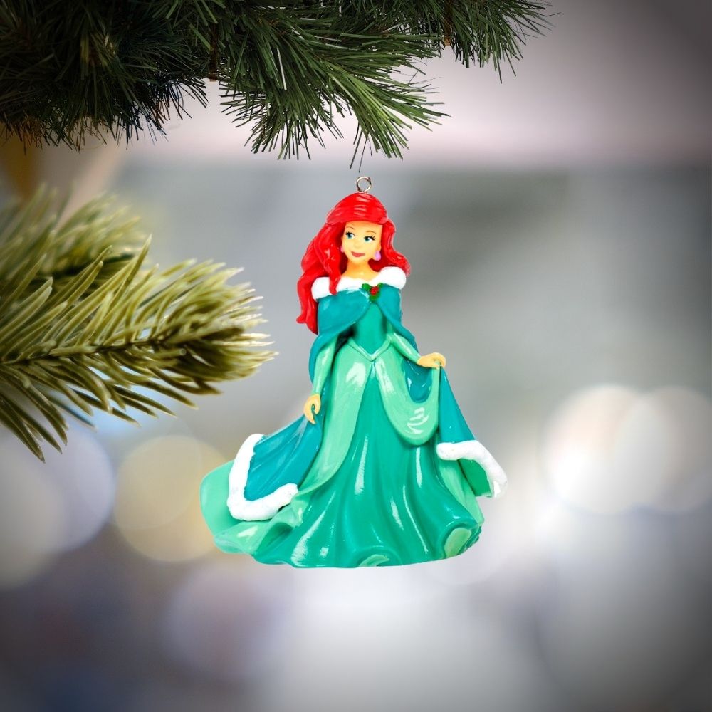 Kurt S Adler Disney Princess Christmas Ornament - Ariel Little Mermaid  Disney The Little Mermaid Princess Ariel is from the well-known Disney’s classic animated film and is a fun and festive addition to any holiday décor! Perfect for Disney fans of every age.