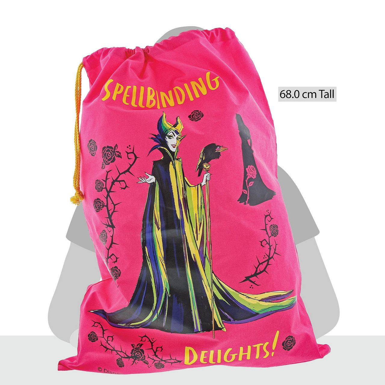 Disney Sleeping Beauty Spellbinding Delights Maleficent Sack  What spellbinding delights will Maleficent and Sleeping Beauty leave for you and your family this Christmas? This vibrant and villainous sack is perfect for sitting under any tree.