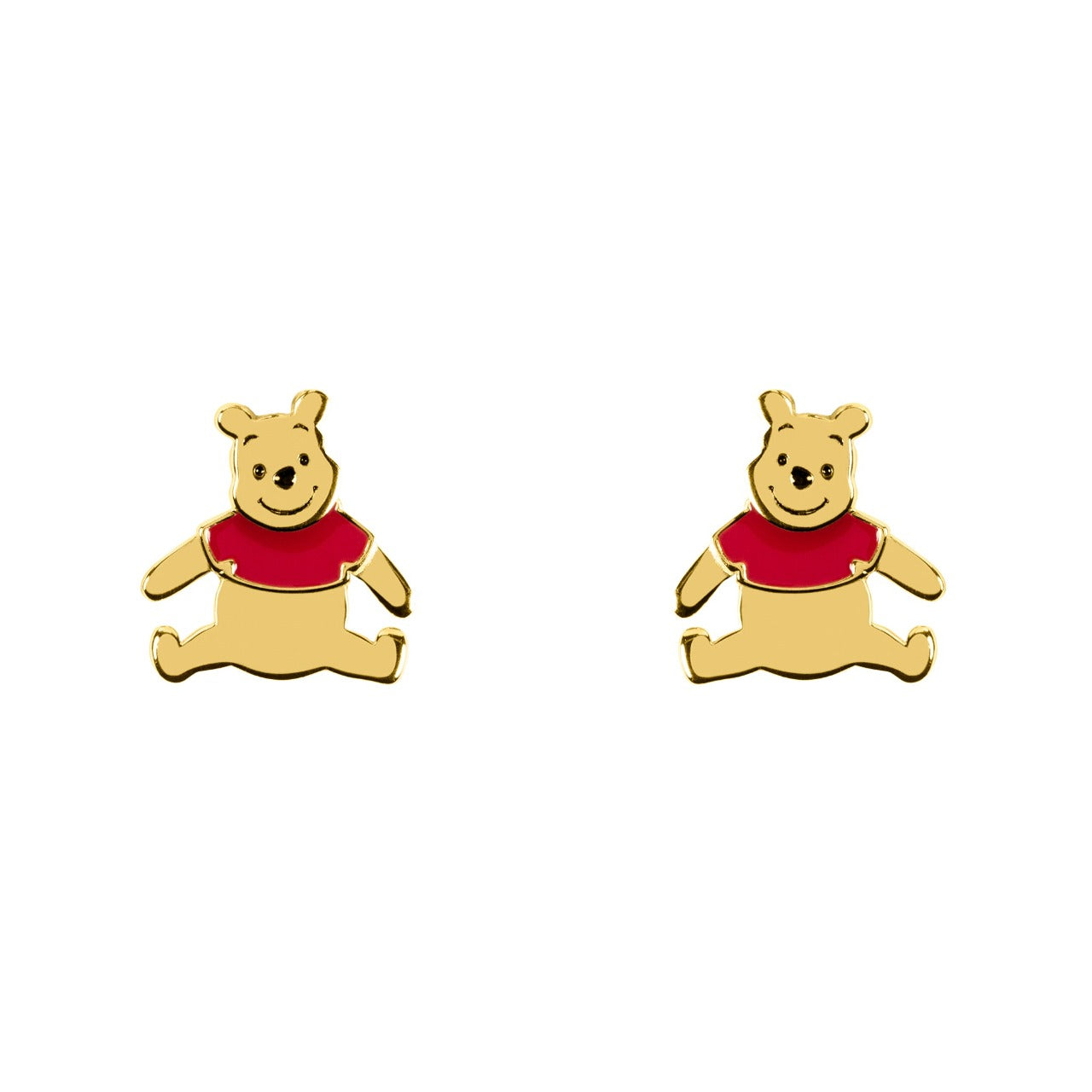 Disney Winnie The Pooh Sterling Silver Earrings  These exquisitely designed Winne the Pooh stud earrings, form a silhouette of Winnie's famous pose adding a feminine touch to the classic piece of jewellery  Trendy and fashionable design, the Disney Winnie The Pooh stud earrings add a chic, fun touch to any outfit.
