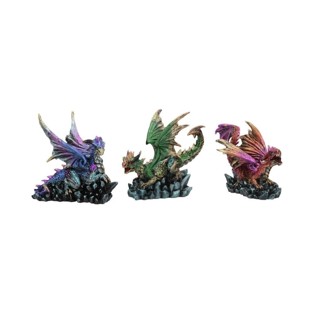 Nemesis Now Dragon Rock Protectors Figurines Purple
