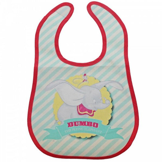 Dumbo Bib Set of 2  Make mealtimes super fun with these beautiful retro Dumbo Bibs. These are fun and practical bibs with two adorable Dumbo designs featured on the front.