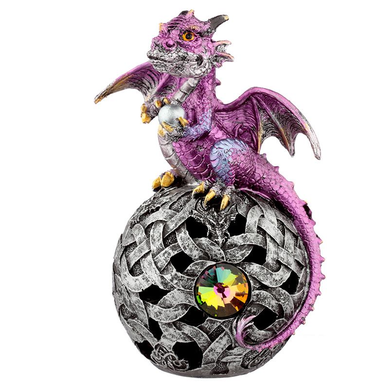 Elements Dragon Celtic LED Orb - Purple