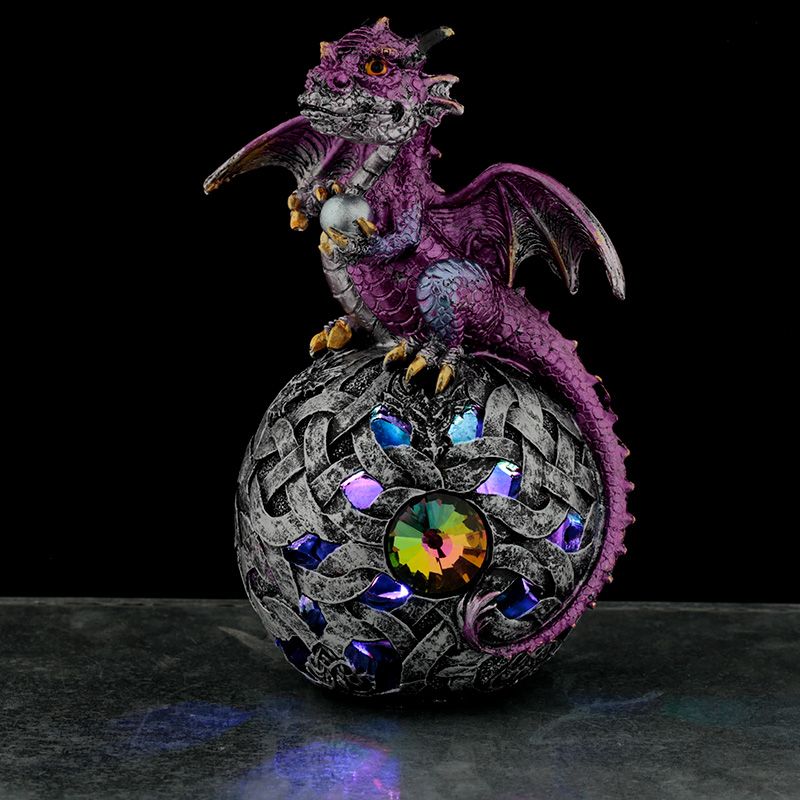 Elements Dragon Celtic LED Orb - Purple