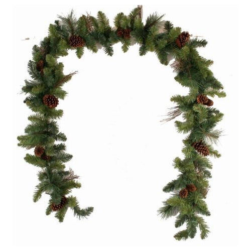 Mixed Pine Garland 9 ft  Beautiful Christmas Mixed Pine Garland