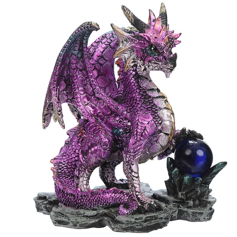 Enchanted Nightmare Dragon - Crystal Rock Soothsayer - Purple