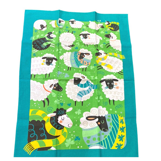 Enchanting Ireland Sheep Tea Towel