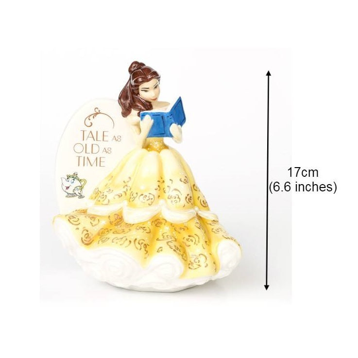 English Ladies Company Disney Belle Flatback Figure  This delightful new series of flatback figurines are the perfect way to increase your collection. Flatbacked to hang on your wall or to take less room on the shelf – so you can fit more on!