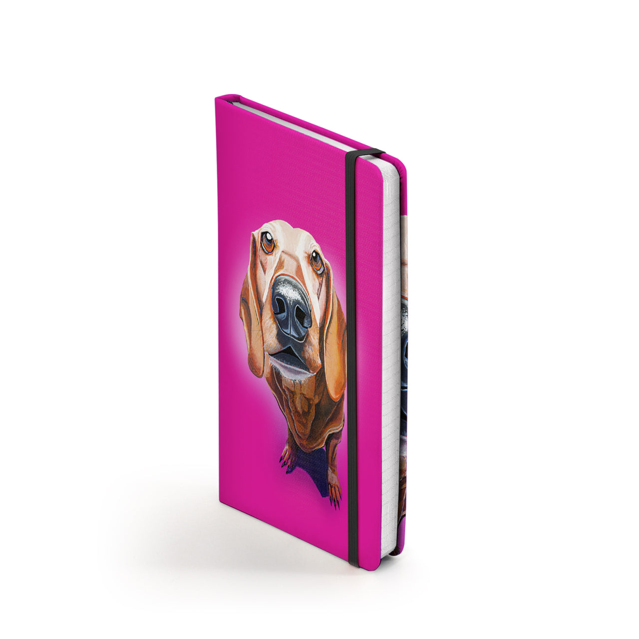 Eoin O'Connor Mutz A5 Notebook - Puppy Love  Tipperary Crystal are delighted to present the Mutz Collection Irish artist Eoin O'Connor.  Modern Artists Collection Hard cover ruled notebook