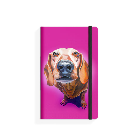 Eoin O'Connor Mutz A5 Notebook - Puppy Love  Tipperary Crystal are delighted to present the Mutz Collection Irish artist Eoin O'Connor.  Modern Artists Collection Hard cover ruled notebook