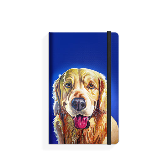 Eoin O'Connor Mutz A5 Notebook - The Golden One  Tipperary Crystal are delighted to present the Mutz Collection Irish artist Eoin O'Connor.  Modern Artists Collection Hard cover ruled notebook