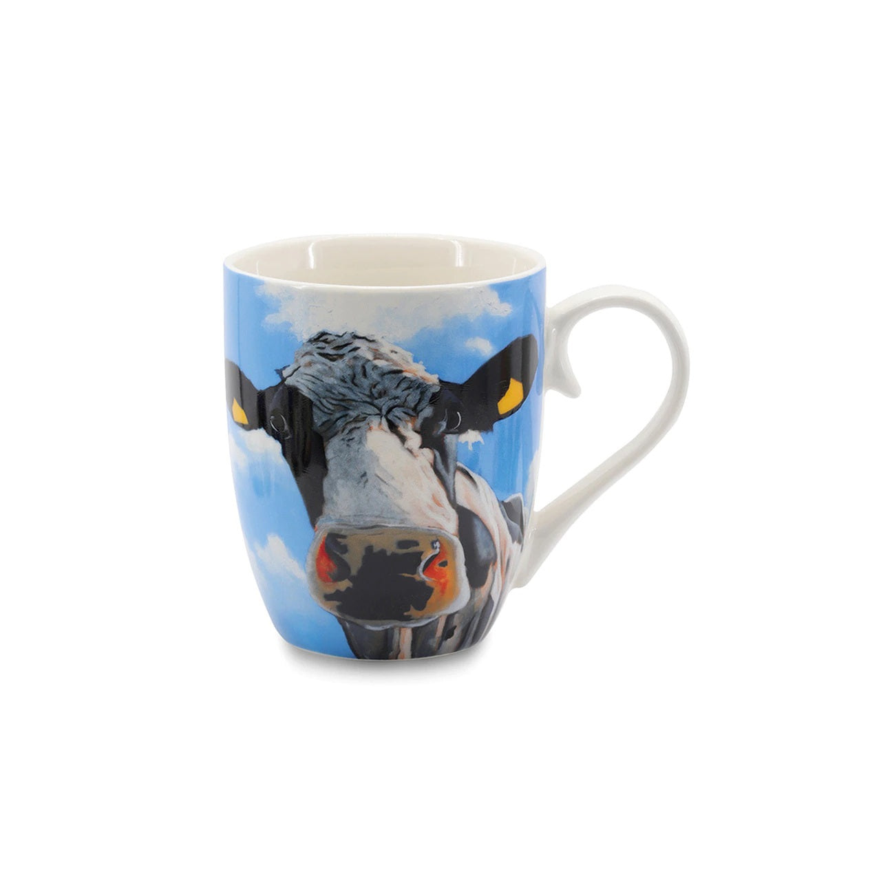 Eoin O'Connor - Tinahely Girl Mug - NEW 2021  EOIN O’CONNOR’S eclectic style and striking use of colour makes his work instantly recognisable. While his command over scale and perspective is rooted in his architectural training, his passion remains firmly grounded in creating strikingly vibrant paintings which echo his unique view of Irish life.