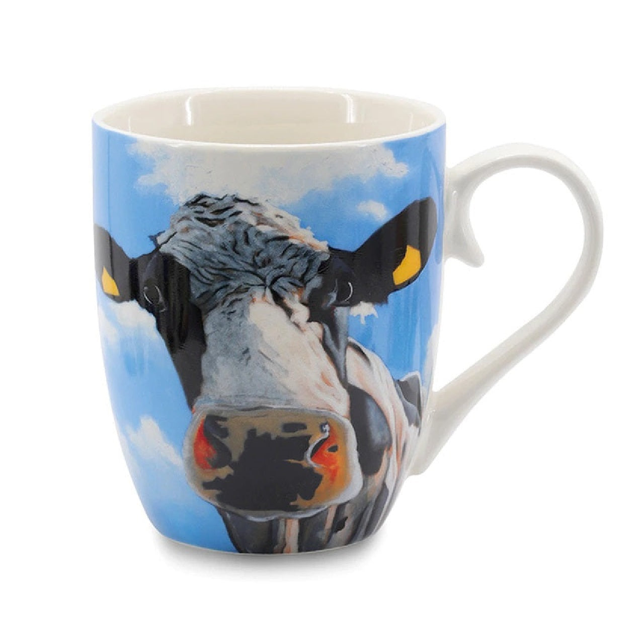 Eoin O'Connor - Tinahely Girl Mug - NEW 2021  EOIN O’CONNOR’S eclectic style and striking use of colour makes his work instantly recognisable. While his command over scale and perspective is rooted in his architectural training, his passion remains firmly grounded in creating strikingly vibrant paintings which echo his unique view of Irish life.