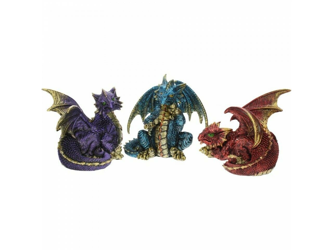 Nemesis Now Fierce Friends Dragon Figurine Purple