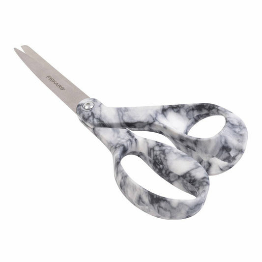 Fiskars Universal Scissors Special Edition Black Marble  These limited edition, general purpose, scissors are made from high-grade, precision-ground stainless steel, giving them a long lasting sharp edge which cuts all the way to the tip. 